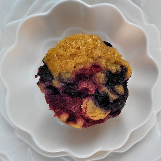 Muffin de Frambuesa y Arándanos